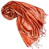 Lorenzo Cana Pashmina - Sciarpa in tessuto jacquard, 100% seta, motivo Paisley, in seta pashmina, multicolore, 70 x 190 cm