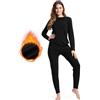BAMBOO COOL Intimo termico da donna per donna in inverno, Nero , M