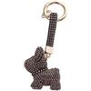 Veemoon Portachiavi Decorativo Pitbull Diamanti, Portachiavi Elegante in Metallo e Plastica, Accessorio Chic per Borsa, Regalo Creativo Multiuso per Ragazzo Ragazza
