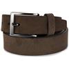 Emila Cintura scamosciata marrone uomo cinta camoscio artigianale casual 3,5 cm con fibbia per jeans abiti da ragazzo artigianale made in italy classica elegante 115 cm Vera Pelle Marrone
