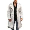 KHIRVWL Uomo Giacca di Pelliccia Sintetica Invernale Cappotti con Peluche Taglie Forti Imbottito Caldo Giacche Giubbotto Uomo Eleganti Giubbino Invernale Manica Lungo Antivento Spessa Parka Cardigan
