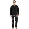 SaneShoppe Set Pigiama Termico da Uomo, Caldo Pile Polare, Abbigliamento da casa