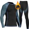 UNIQUEBELLA Tuta Sci Termica Intimo Termico Manica Lunga Maglietta Termica + Pantaloni Lunghi Termici, Sport Invernali, Set Termico Uomo