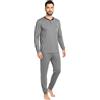 o-day De Fonseca Pigiama Uomo Invernale Lungo 100% Caldo Cotone Interlock in Scatola Idea Regalo di Natale