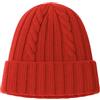 CLASSE77 - Cappello in Lana con Fantasia di Cucitura a Treccia - Berretto in Maglia Artigianale - Made in Italy (IT, Testo, Taglia Unica, Rosso)