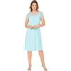 e.Femme® Camicia da Notte Donna Lena II 859 in Cotone e Lenzing® Modal, Menta, 44