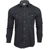 Xact Camicia a Maniche Lunghe in Denim da 6.6 Oz con Bottoni a Pressione Uomo, vestibilità Slim (Denim Nero) XXL