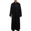 BLESSUME Cassetta cattolica Tonaca Chiesa Sacerdote Romano Robe Liturgici Clero (XL,Nero)