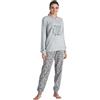 o-day Coconuda Pigiama Donna Invernale Lungo 100% Caldo Cotone Interlock in Scatola Idea Regalo di Natale Pigiama Donna Cotone Lungo Adulto Ragazza Fantasie Eleganti
