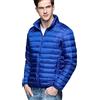 xitoio - Giacca da uomo in piuma ultraleggera e impermeabile, trapuntata, piumino leggero con cappuccio, cappotto imbottito a bolle, senza cappuccio, Zaffiro, M