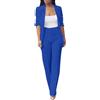 HEONSATI Vestito Cerimonia Donna Taglie Forti Set Due Pezzi Eleganti Manica Lunga Tailleur Da Lavoro Casual Oversize Complete Ufficio Giacche E Pantalone Completo Da Cerimonia Comoda Per Matrimoni E Feste
