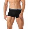 Intimitaly Boxer Uomo Cotone Elasticizzato Pacco da 4 Bielastico Mutande Uomo Cotone Intimo Mutande Uomo Colorate alla Moda Bianchi Neri Grigio 2384 (4 Neri, M)
