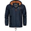 Geographical Norway - Giacca a vento impermeabile da uomo Blu L