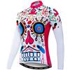 JPOJPO Donne Ciclismo Jersey, manica lunga Bike Jersey, Mountain Jersey Confortevole Quick Dry Wear Top