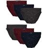 MioRalini 6 Slip da Uomo 100% Cotone, Articolo: 6 Senza Intervento Set01, Dimensioni: L-6
