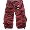 Oanviso Pantaloni Cargo Estivi 3/4 da Uomo Multitasche Pantaloncini Classici Tinta Unita Pantaloncini Casual Pantaloncini da Lavoro Bermuda Shorts Pantaloncini da Esterno Durevoli e Utili A Rosso L
