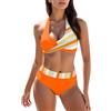 Generico Costumi da Bagno Donna Due Pezzi - Vita Alta Brasiliana Bikini 2 Pieces Sexy Costumi da Bagno Curvy Piscina Costume Mare Push Up Beachwear