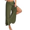 Generic Pantaloni da donna estivi 2025 a gamba larga con spacco alto e gamba larga, casual, leggeri, palazzo, taglie forti, yoga danza