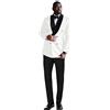 UMISS Uomo Completo Pantaloni Giacca Smoking Doppio Petto Abito 2 Pezzi Jacquard