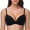 Deyllo Push Up Reggiseno Donna Invisibile T-Shirt con Ferretto Imbottito Senza Cuciture