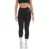 FGM04 Donna - Leggings Materia Push Up, Modellante con Tecnologia F.I.R., 92% Poliammide 8% Estelan, Nero/Blu Notte/caffè, XS-S/M-L, Made in Italy (IT, Testo, M, L, Regular, Regular, Nero)