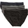 RAGNO Slip Uomo Confezione 3 Capi Cotone Stretch Elastico a Vista artcolo U747BP Slip Compact, 900T Assort. Tripack Nero/Blu/Grigio, 4 - Quarta