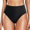 Generico Slip Mare Donna Bikini Senza Cuciture Lavabile Costume Mare Bikini Triangolo Brasiliana Vita Alta Curvy Tanga Taglie Forti Cotone Costumi Nuoto Sportivi Nero Mutande Slip Spiaggia Surf