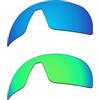 EZReplace Lenti di ricambio per occhiali da sole Oakley Sutro OO9406 (lenti polarizzate), blu ghiaccio + verde primavera, Taglia unica