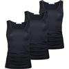 Nottingham Canotta Intima Donna Caldo Cotone Conf 3pz, Art. NOTVUSOFF Nero 6