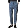 Oanviso Pantaloni Uomo Business Pantalone da Abito Velluto a Coste Elasticizzati Pantaloni da Lavoro Taglio Classico Elegante Pantaloni Autunno Casual Pantaloni Jogging Slim Fit B Blu L
