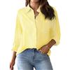 NONSAR 9359 Camicia da Donna con Scollo a V Donna