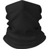 ehsbuy Scaldacollo Snoods per uomini e donne antivento bandana copertura viso maschera da sci leggera ghette sciarpa regali per motociclismo corsa ciclismo, Nero , Taglia unica