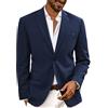PJ PAUL JONES Giacca da Uomo con vestibilità Regolare Blazer Casual con Risvolto Dentellato Indigo Blue XL