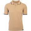 Cashmere Zone T-Shirt Polo Uomo Manica Corta Cotone Piquet Maglietta Sportiva Elegante (L, Beige)