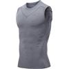 Jeesrt V-Boost V2 Compression Tank, Feel The Power of Confidence, Energy & Strengt (Gray,XXL)