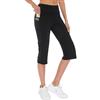 adorence Pinocchietto Sportivi Donna Estivi con 5 Tasche | Pantaloni Capri Donna Estivi Gamba Dritta, Vita Alta 3/4 Pantaloni Yoga Opaco