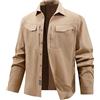 Generisch Camicia tattica da uomo a maniche lunghe, con tasca sul petto, traspirante, per safari, per attività all'aperto, da lavoro, militare, protezione UV