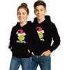 United Labels The Grinch - Felpa con cappuccio per ragazzi e ragazze, con cappuccio, colore: Nero
