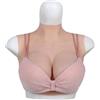 TEYVIYI Seni in Silicone per Crossdresser Falso Petto con Scollo Profondo B-H Cup Forme del Seno che Imitano la Texture della Pelle per Crossdresser, Drag Queen, Cosplay, B