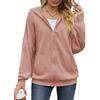 PANOZON Donna Felpa con Cappuccio Manica Lunga Zip Solido Classica Maglia Giacca Casual Hoodie Oversize Top