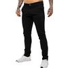 989Zé ENZO Jeans Uomo Pantaloni Casual Cotone Slim Fit Tasche Laterali EZ348 Black 32W / 32L
