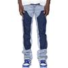 Oanviso Jeans Uomo Y2K Streetwear Jeans Flared Baggy Pants Tied Dyed Vintage Hip Hop Cowboy Slim Fit Hose