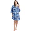 DIVINA Abito Estivo Caftano Donna, 100% Cotone, Taglia Unica - VEST 106 - K01