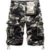 Oanviso Pantaloncini da Uomo Cargo Shorts Camuffati Pantaloncini Sportivi con Cerniera Multitasche Traspirante Bermuda Short Slim Fit Pantaloncini Cargo 1/2 Pantaloni Mimetico Estivi