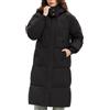 PUFFIT Piumino lungo da donna, cappotto invernale ispessito 2025 con cappuccio con tasche profonde, giacca invernale calda da donna
