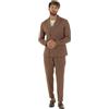 Giosal Abito Uomo Lino Elegante Sartoriale Giacca Doppiopetto Pantalone Classico Tinta Unita Vari Colori