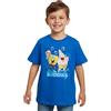 United Labels Spongebob - Maglietta a maniche corte con testa di Spongebob per bambini, a maniche corte, colore blu