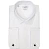 Xact Camicia da Smoking Formale da Uomo con Doppio Polsino e Gemelli, vestibilità Regolare (Bianco - Colletto Standard - Pieghe Fly Front) 47