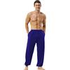HOEREV Uomo Donna Super Soft Yoga Pantaloni Taiji Lounge Pant, Blu Reale, XXL