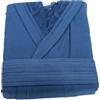 Generic Accappatoio salvaspazio con cappuccio unisex COMPACT ACC - Maè (BLU XL)